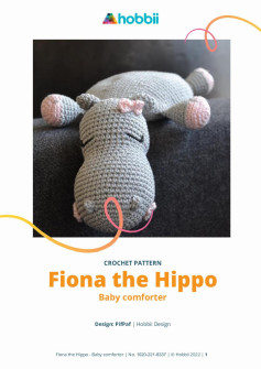 CROCHET PATTERN Fiona the Hippo Baby comforter