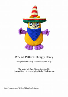 Crochet Pattern: Hungry Henry