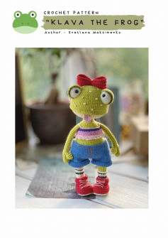 CROCHET PATTERN KLAVA THE FROG