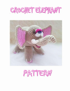 crochet pink elephant pattern