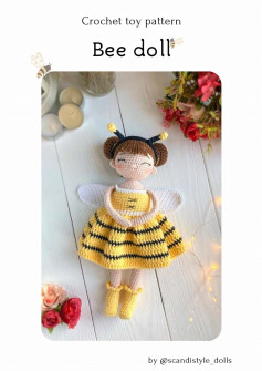 Crochet toy pattern Bee doll