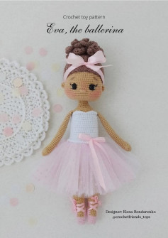 Crochet toy pattern Eva, the ballerina doll