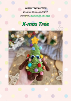 CROCHET TOY PATTERN x-mas tree christmas tree