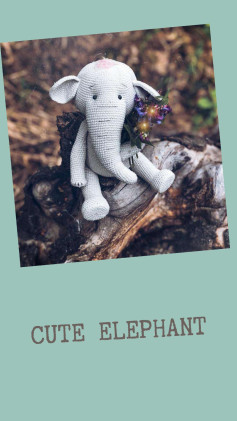 cute elephant crochet pattern