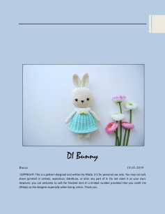 DI Bunny doll crochet pattern