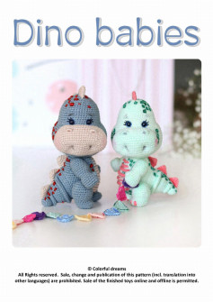 Dino babies crochet pattern