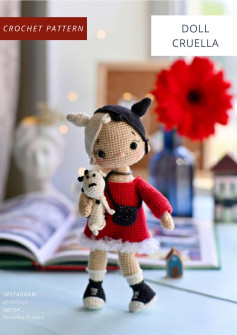 DOLL CRUELLA crochet pattern