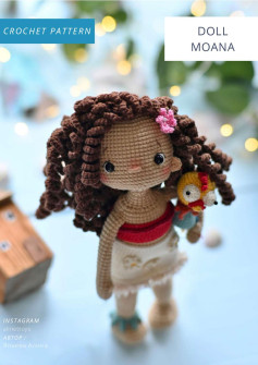 DOLL MOANA crochet pattern