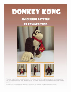 Donkey Kong Amigurumi Pattern