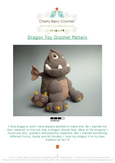 Dragon Toy Crochet Pattern