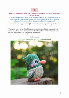 Duck crochet pattern