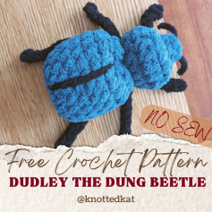 Dudley the Dung Beetle ✨ Free No Sew Pattern ✨