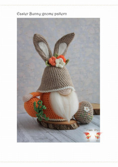 Easter Bunny gnome pattern