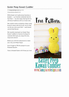 Easter Peep Kawaii Cuddler