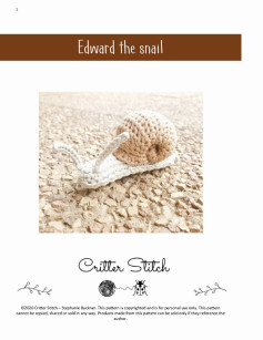 Edward the snail crochet pattern