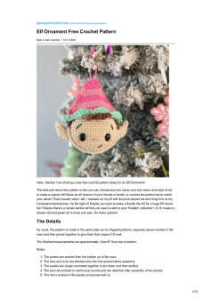 Elf Ornament Free Crochet Pattern Spin a Yarn Crochet