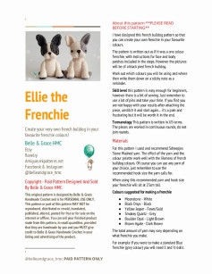 elli the frenchie dog crochet pattern