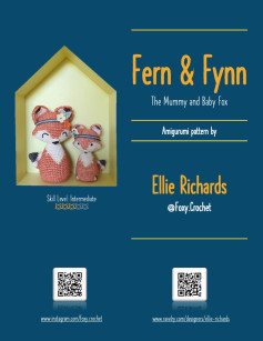 FERN & FYNN – THE MUMMY AND BABY FOX Fern & Fynn The Mummy and Baby Fox Amigurumi pattern