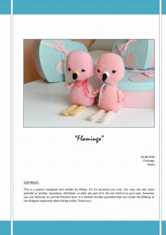 Flamingo crochet pattern