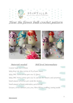 Fleur the flower bulb crochet pattern