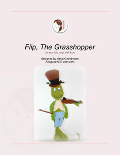 Flip, The Grasshopper for our little ones with love. Crochet pattern