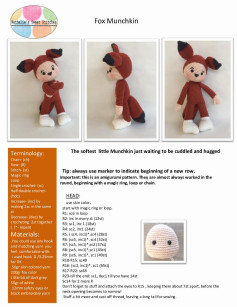 Fox Munchkin crochet pattern