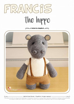 francis the hippo crochet pattern