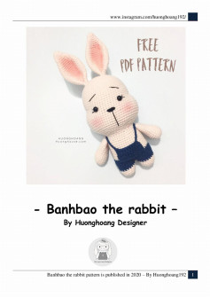 free pattern banhbao the rabbit