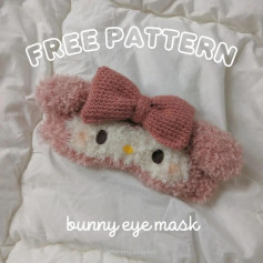 free pattern bunny eye mask