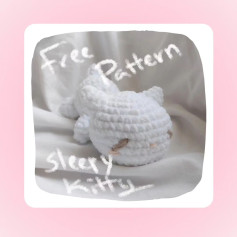 free pattern sleep kitty