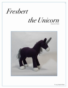 Fresbert the Unicorn Pattern