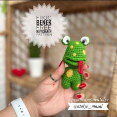 frog benek free keychain pattern