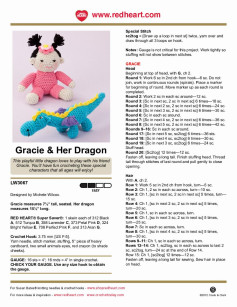 gracie & her dragon crochet pattern