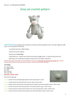 Grey cat – a crochet pattern