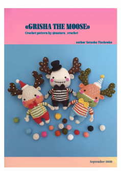 GRISHA THE MOOSE crochet pattern