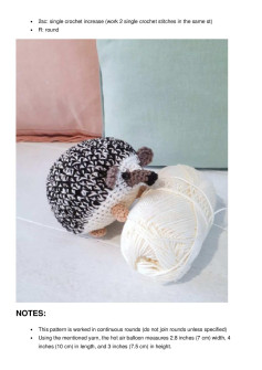 Hedgehog crochet pattern amigurumi