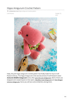 Hippo with skirt Amigurumi Crochet Pattern