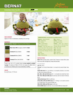 HUGGABLE FROG PILLOW