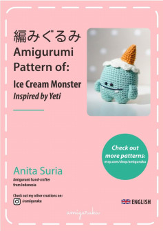 ice cream monster crochet pattern