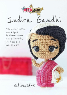 Indira Gandhi This crochet pattern doll