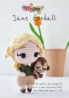 Jane Goodall doll crochet pattern