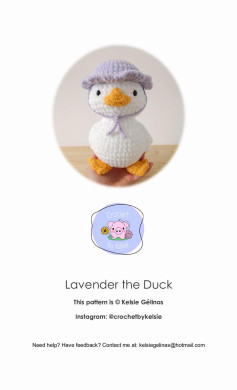 Lavender the Duck This pattern