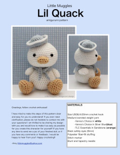 Little Muggles Lil Quack amigurumi pattern