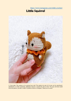 Little Squirrel amigurumi crochet pattern