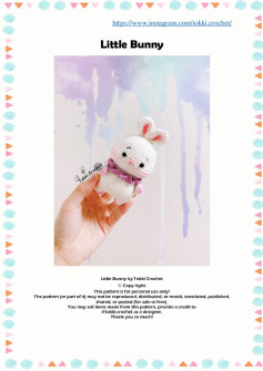 Little white Bunny crochet pattern