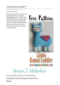 Llama Kawaii Cuddler