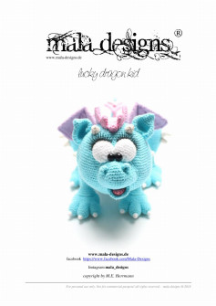 lucky dragon kid crochet pattern