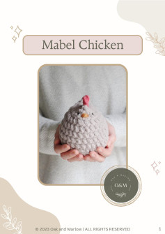 Mabel Chicken crochet pattern