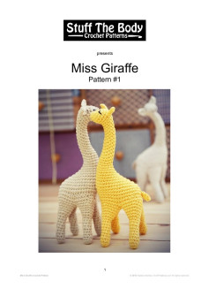 Miss Giraffe Pattern