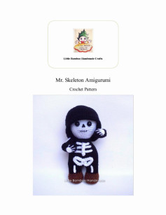 Mr. Skeleton Amigurumi Crochet Pattern